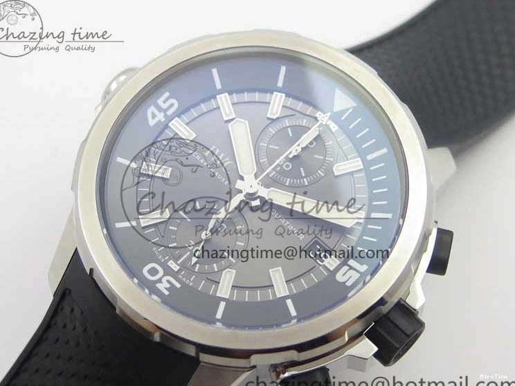 MIROTIME 0218 Aquatimer Chrono IW376803 V6F 1:1 Best Edition Gray Dial on Rubber Strap A FlexibleFit 7153